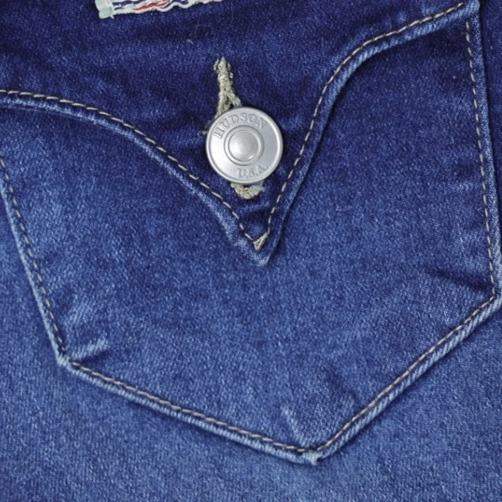 Hudson distressed blue jeans, girls’ size 14